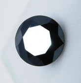 Natural Black Moissanite Round Shape 3 Ct Loose Gemstones